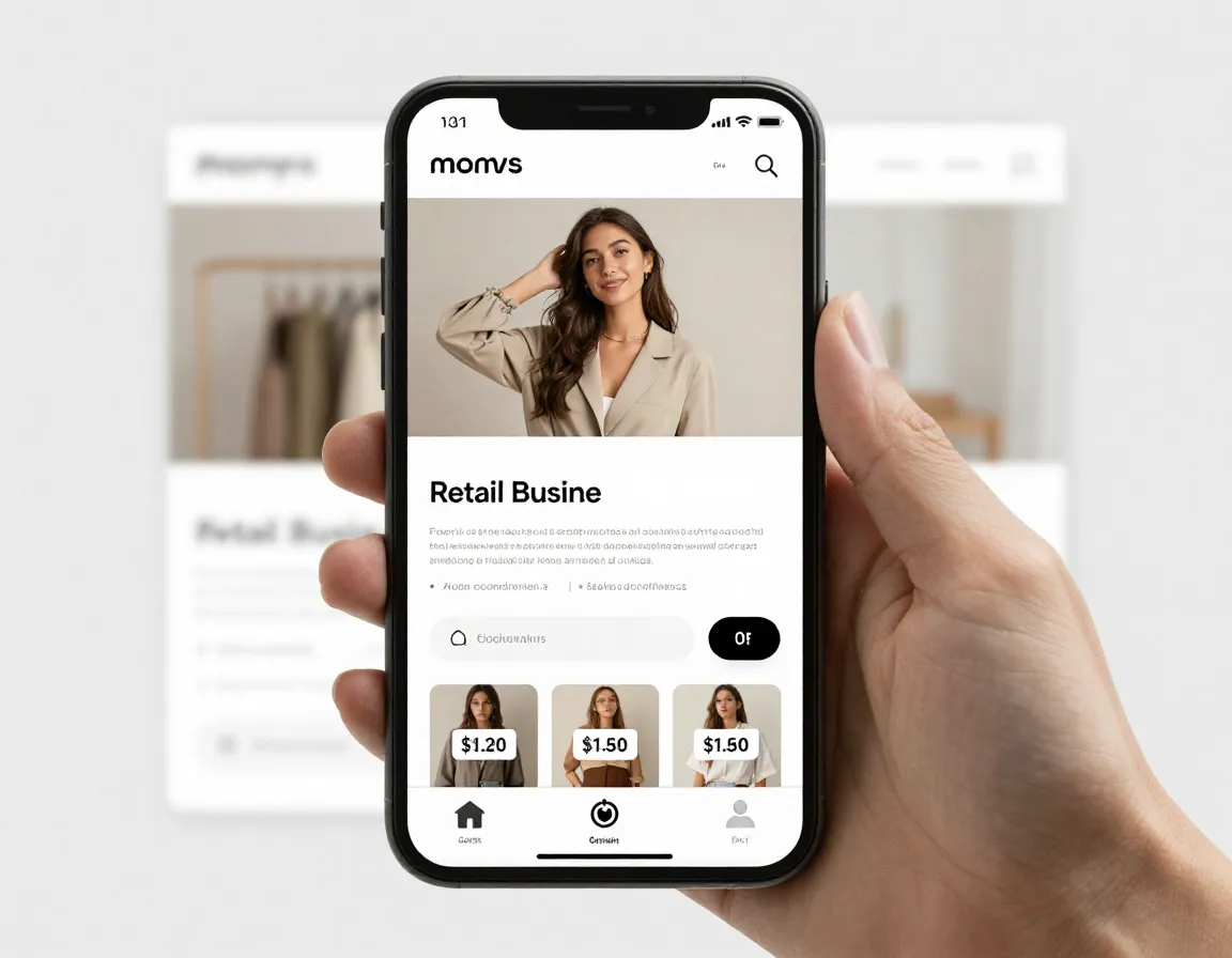 E-commerce website design for retail business